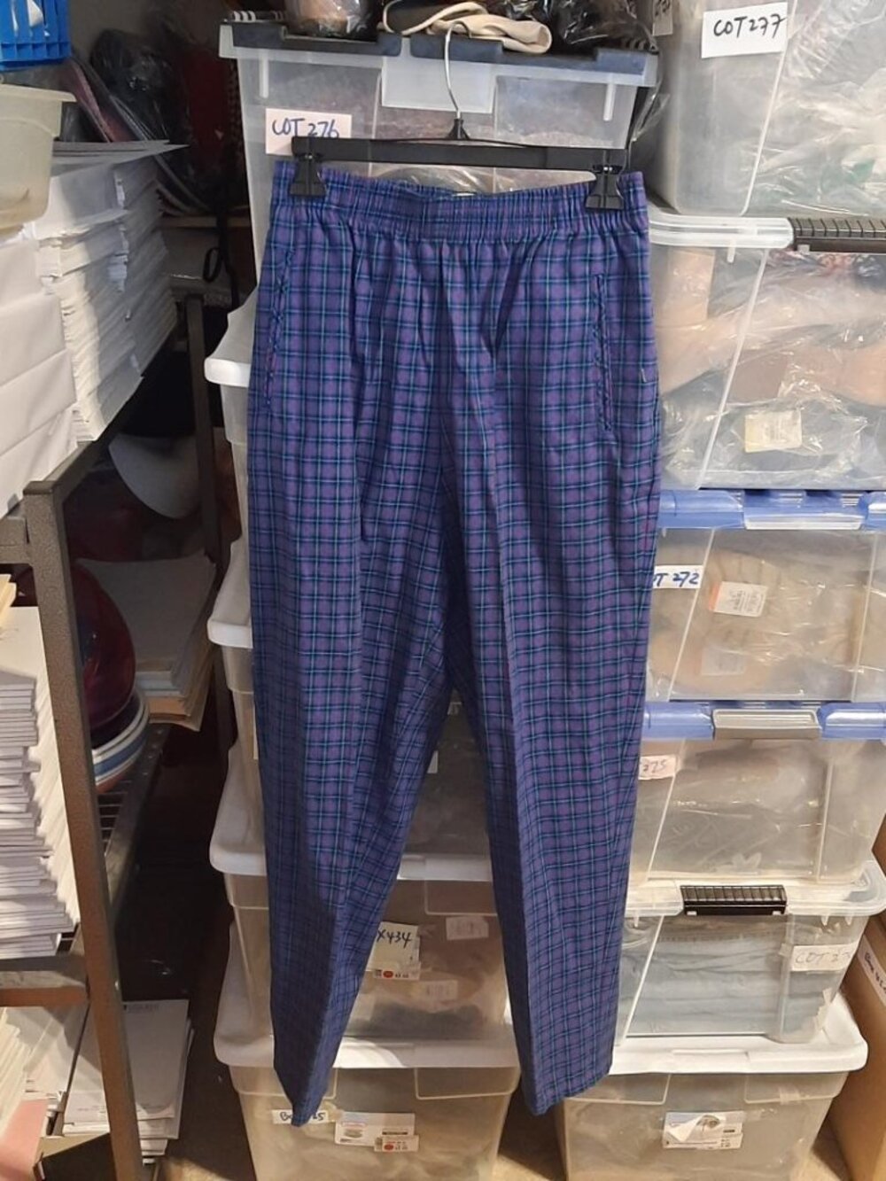 Vintage Koret Sport Petites Women Pull On Pant W Elastic Waist MultiColor Sz 12P